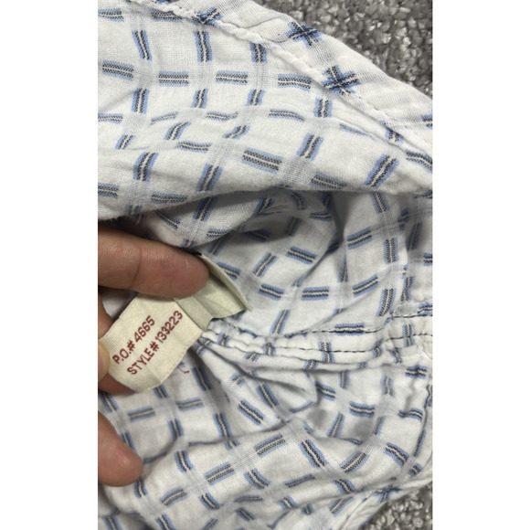 Carbon 2 Cobalt Button Up Shirt Mens Large Geometric Print White - Picture 6 of 12